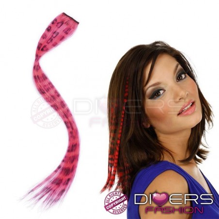 Extensão Single Clip Savana - Estilo Zebra - Cores Fantasia - 40 cm x 3,5 cm