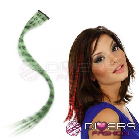 Extensão Single Clip Savana - Estilo Zebra - Cores Fantasia - 40 cm x 3,5 cm