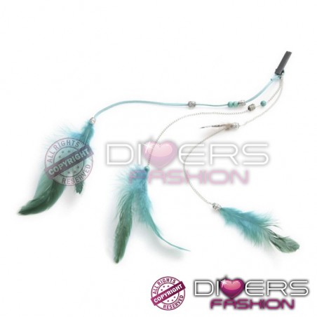 Extensão Pena Feather - Penas Naturais - Tendência Hollywood - 40 cm