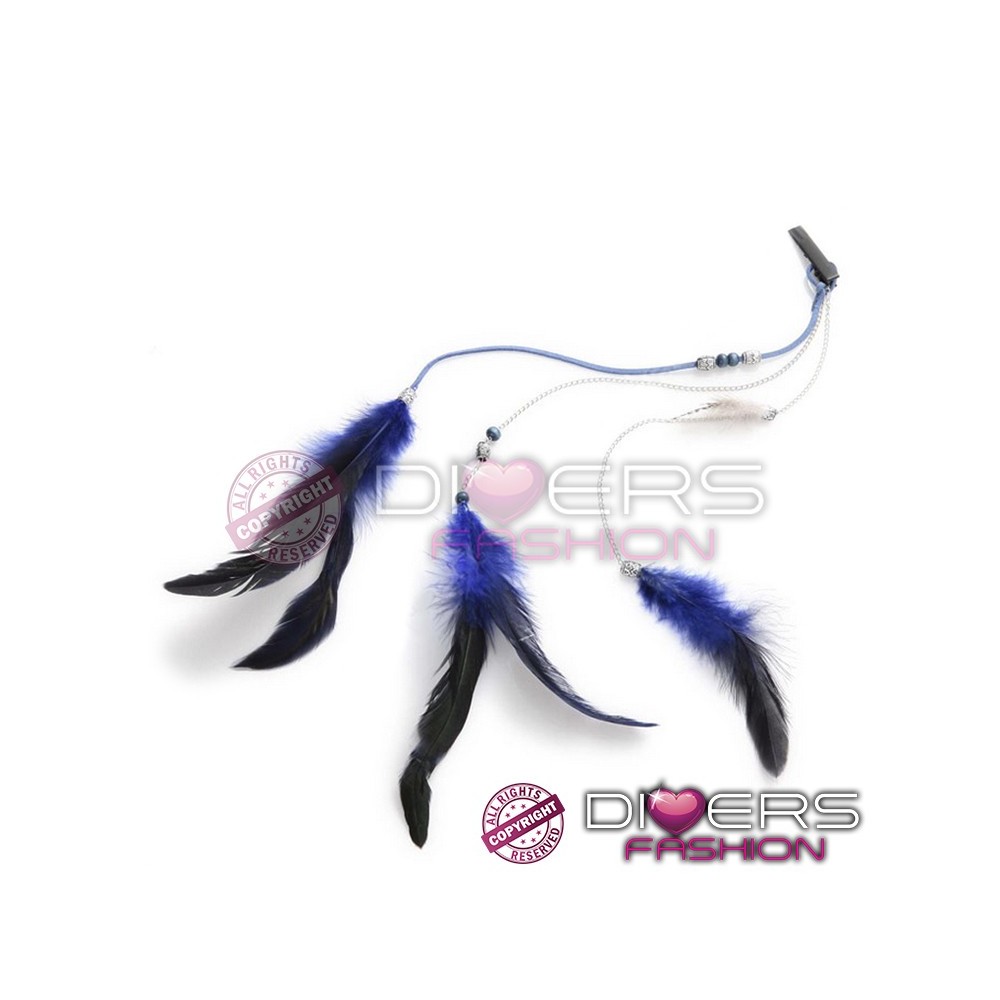 Extensão Pena Feather - Penas Naturais - Tendência Hollywood - 40 cm