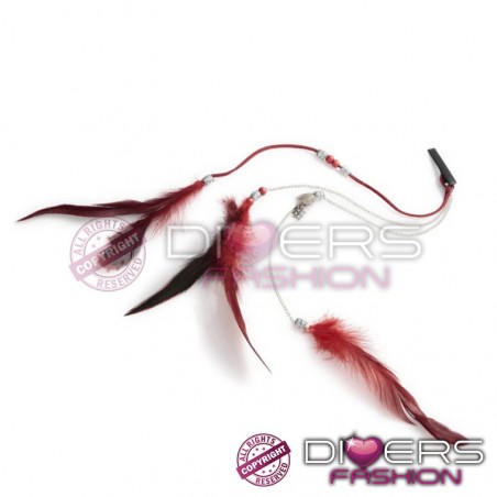 Extensão Pena Feather - Penas Naturais - Tendência Hollywood - 40 cm