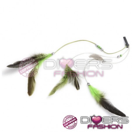 Extensão Pena Feather - Penas Naturais - Tendência Hollywood - 40 cm