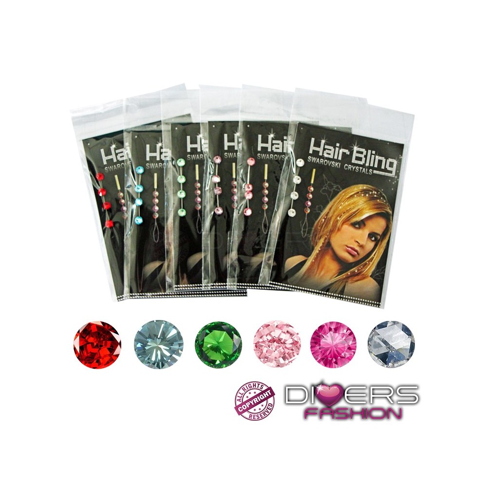 Hair Bling jóia para cabelo várias cores disponíveis