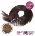 Extensões anilhas LOOP cabelo liso cor Nº8