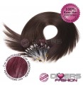 Extensões anilhas LOOP cabelo liso cor Nº99J