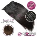 Extensões CLIPS / TICTAC cabelo liso kit 6 bandas - cor Nº6