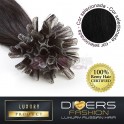 Extensões de queratina 25 unidades 100% cabelo humano LUXURY RUSSIAN HAIR