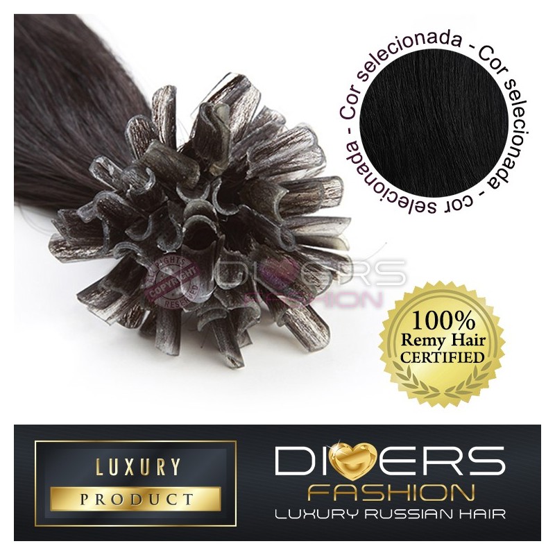 Extensões de queratina 25 unidades 100% cabelo humano LUXURY RUSSIAN HAIR Extensões de queratina 25 unidades 100% cabelo humano LUXURY RUSSIAN HAIR