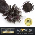 Extensões de queratina 25 unidades 100% cabelo humano LUXURY RUSSIAN HAIR