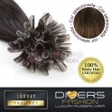 Extensões de queratina 25 unidades 100% cabelo humano LUXURY RUSSIAN HAIR