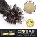 Extensões de queratina 25 unidades 100% cabelo humano LUXURY RUSSIAN HAIR