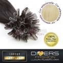 Extensões de queratina 25 unidades 100% cabelo humano LUXURY RUSSIAN HAIR
