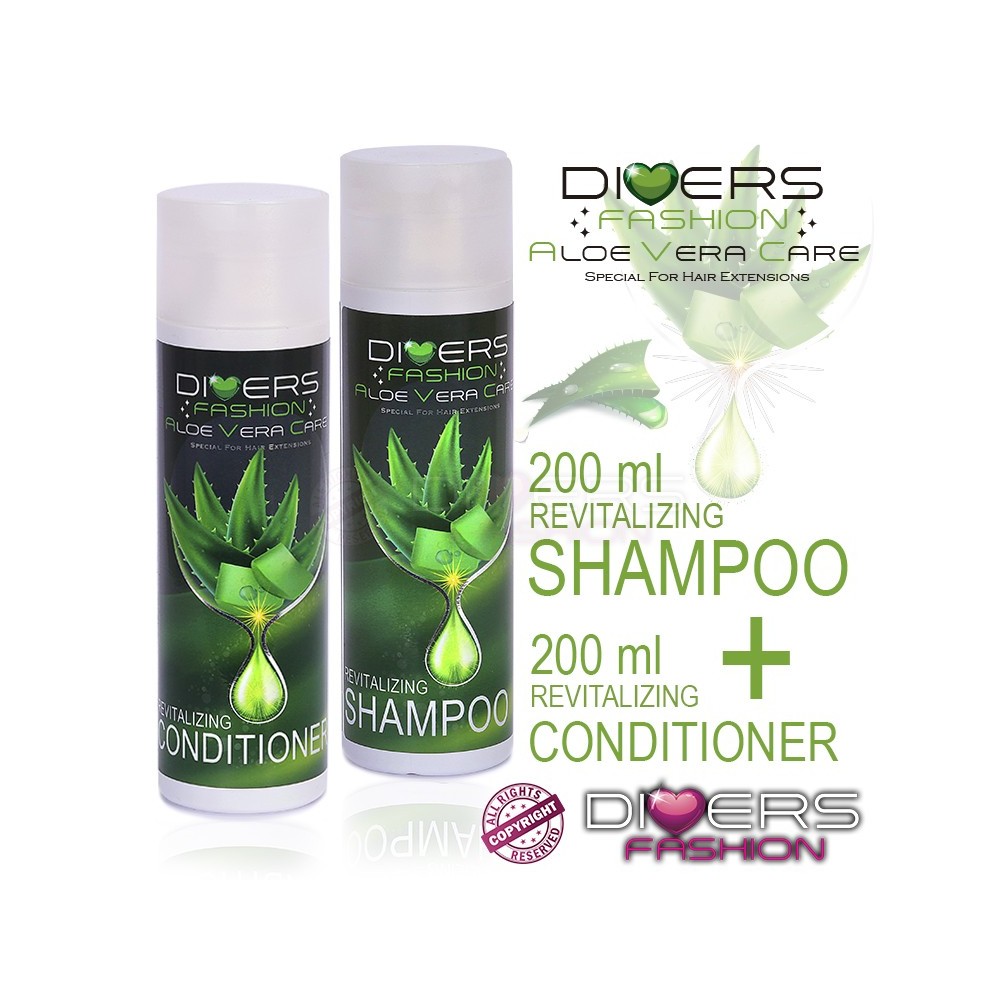 Kit Aloe Vera Care - Champô e Condicionador para Extensões - DiversFashion