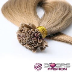Extensões de queratina 25 unidades 100% cabelo humano indiano liso