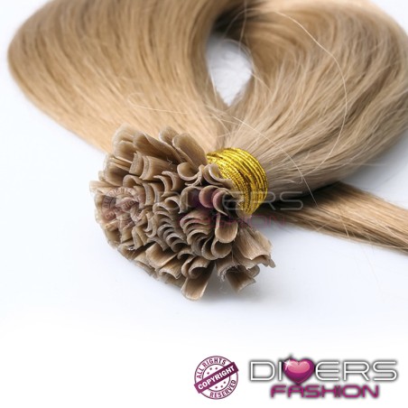 Extensões de queratina 25 unidades 100% cabelo humano indiano liso
