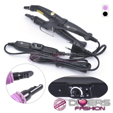 Máquina profissional para a colocação de extensões de cabelo com a ponta preparada do tipo U-Nails
