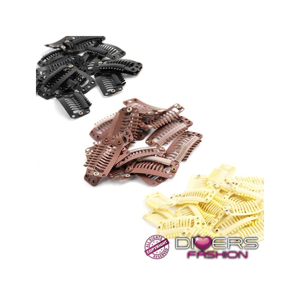 Conjunto de clipes ou ganchos de substituição com silicone anti-deslizante