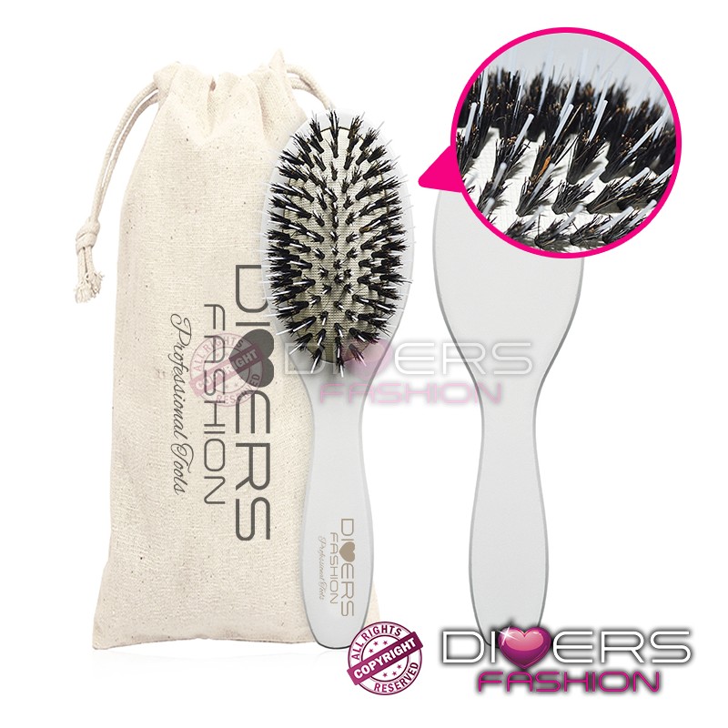 Escova profissional especial extensões cerdas javalí Escova profissional especial extensões cerdas javalí