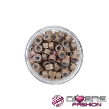 Mini Anilhas Com Silicone para Extensões Invisíveis e Duradouras