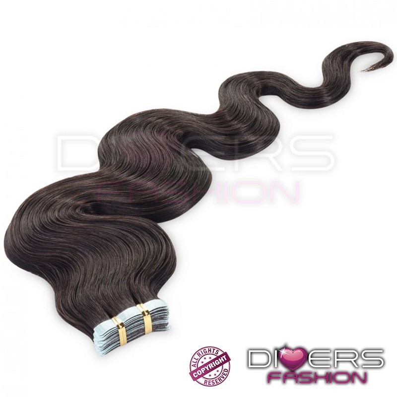 Extensões Adesivas TAPE 20 bandas 100% cabelo humano indiano
