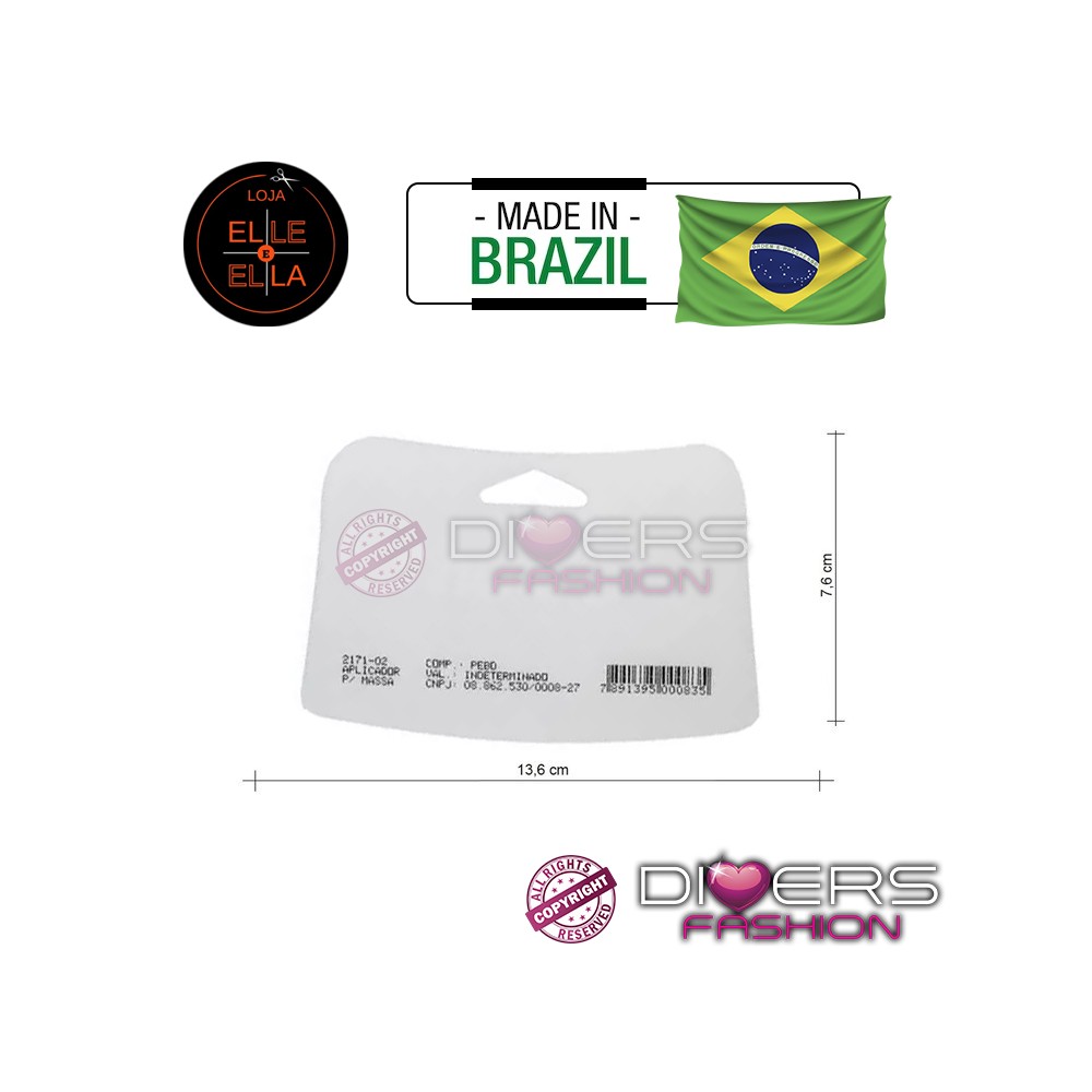Espátula Aplicadora de Gel Cola - Mega Hair Ele e Ela
