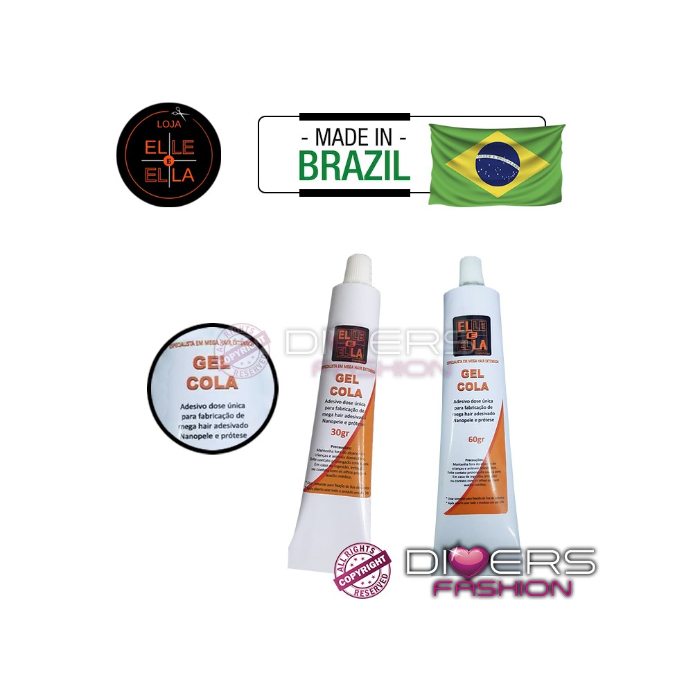 Gel cola para fabricação Mega Hair / Próteses capilares - Ele e Ela