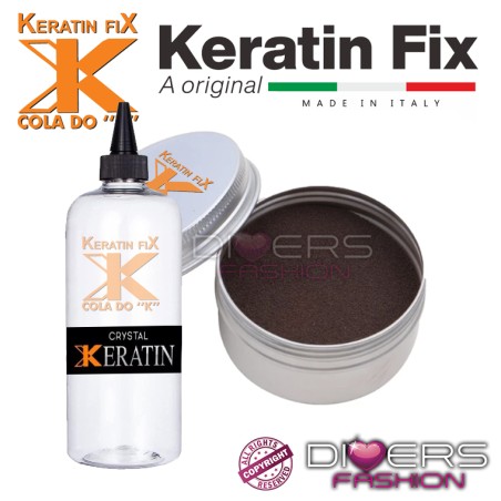 Queratina em Pó Crystal Keratin Italiana - Cola do K Keratin Fix 60g
