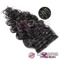 Extensões com clips tic-tac 100% cabelo humano indiano Extensões com clips tic-tac 100% cabelo humano indiano
