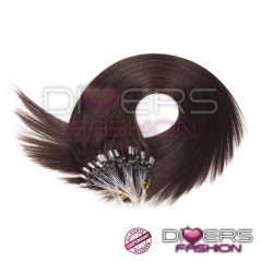 Extensões anilhas Loop 25 unidades 100% cabelo humano indiano liso