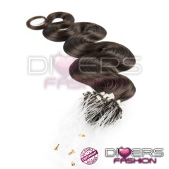 Extensões anilhas Loop 25 unidades 100% cabelo humano indiano