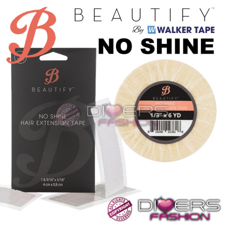 No Shine Fita Adesiva para Extensões de Cabelo Beautify - Peles Sensíveis