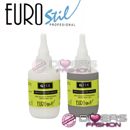 Eurostil Gfix Adesivo para Tissagem – Fixação Forte e Duradoura – Branco ou Castanho 50ml