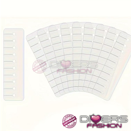 Protetor de Madeixas para Extensões com Queratina – 5 Unidades | 10 Furos | 14x4cm