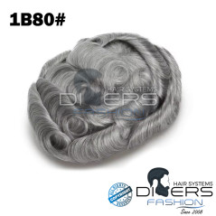 Prótese Capilar Masculina Q6 – Base Swiss Lace + PU Bleadched | Cabelo 100% Humano Premium