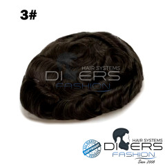 Prótese Capilar Masculina HybridSkin Lace Pro PU + Swiss Lace| Cabelo 100% Humano Premium