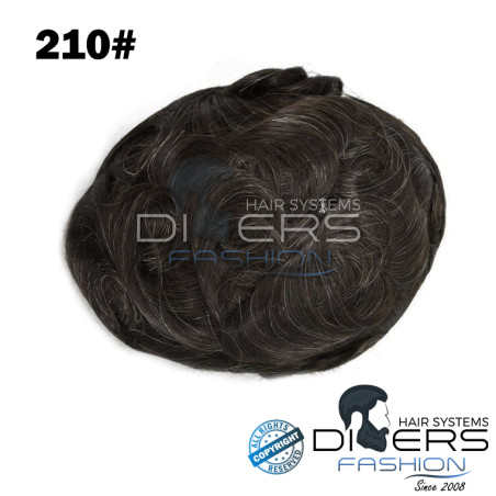 Prótese Capilar Masculina InvisiSkin Inject Pro – PU Injetado 0.08mm| Cabelo 100% Humano Premium