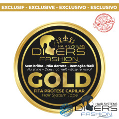 Fita Adesiva GOLD Original D.F.H.S: Fixação forte e Remoção Sem Removedor Próteses Capilares