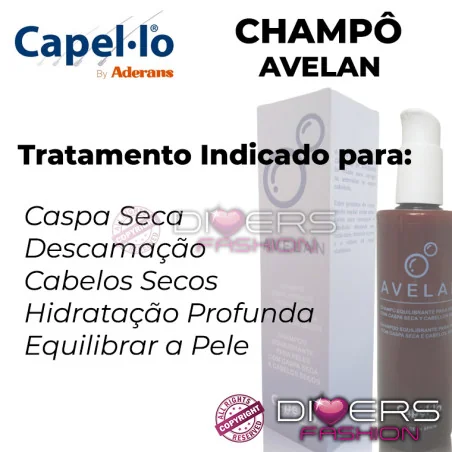 Champô Avelan – Para Caspa Seca e Couro Cabeludo Sensível | Equilíbrio & Hidratação indicações