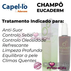 Champô Eucaderm – Equilíbrio da Oleosidade e Suor | Tratamento Seborreico para Couro Cabeludo Oleoso indicações