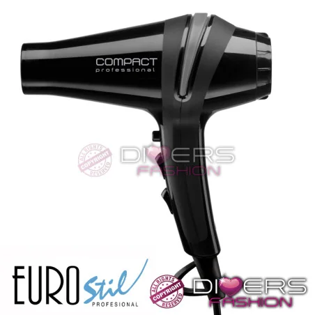 Secador de Cabelo Eurostil Compact Professional 2000W | Íon & Turmalina