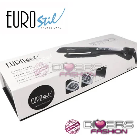 Prancha a Vapor Eurostil Professional – Steam Hair Straightener | Alisamento Rápido e Duradouro