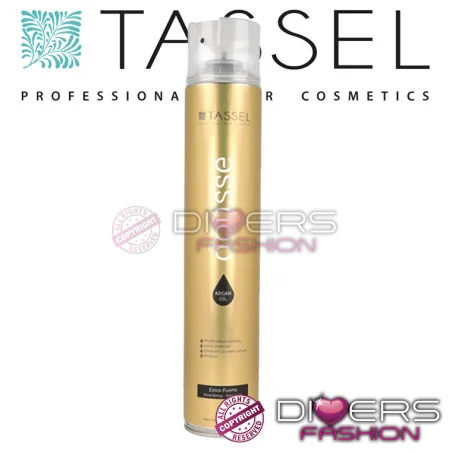 Laca Extraforte Dousse Tassel 750 ml – Fixação Profissional com Óleo de Argão