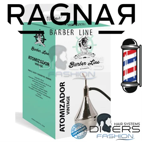 Pulverizador Vintage em Aço Inoxidável 250ml – Barber Line | Design Clássico & Profissional