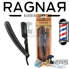 Navalha Profissional Ragnar Refined Negra – 145mm | Aço Inoxidável & Resina de Alta Qualidade