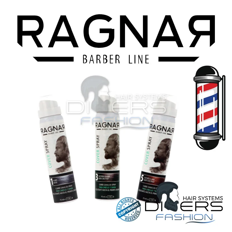 Retoca Raízes Ragnar 75ml – Spray Temporário para Cabelo & Barba