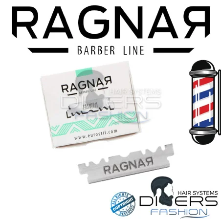Lâminas de Barbear Ragnar Platinum – Meia Lâmina Profissional em Aço Inoxidável | Caixa 100 un.
