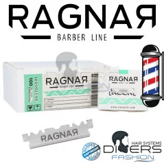 Lâminas de Barbear Ragnar Platinum – Meia Lâmina Profissional em Aço Inoxidável | Caixa 100 un.