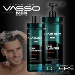 Champô Masculino Força, Crescimento e Resistência | Hair Shampoo Thick & Strong Vasso Evolution gama completa