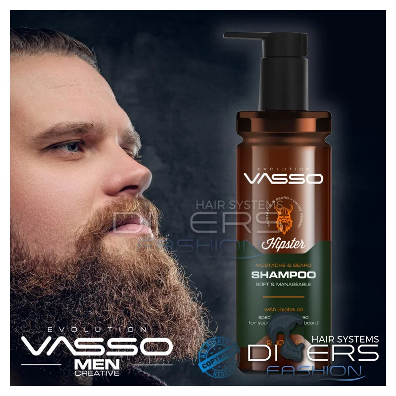 Champô para Barba e Bigode 260ml – VASSO Hipster Mustache & Beard Viking Period