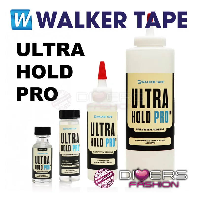 Nova Cola Capilar Ultra Hold Pro: Base Acrílica Fixação Duradoura Próteses| Walker Tape